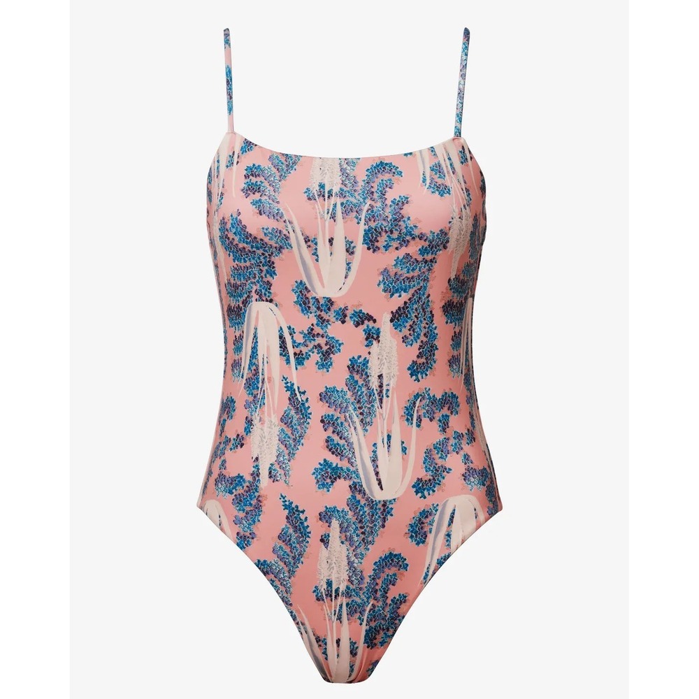 H&M Conscious Exclusive Pink Floral One Piece Swimsuit Size‎ 4